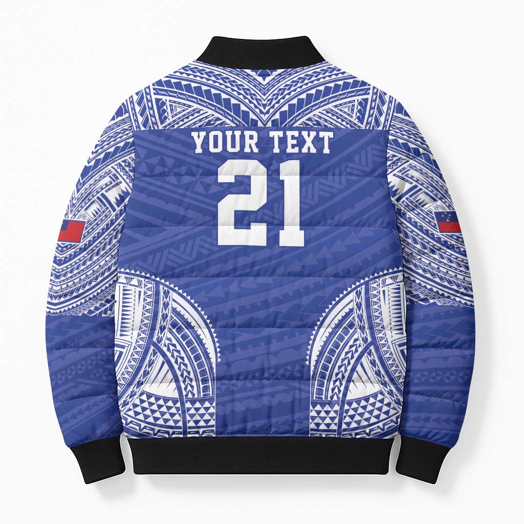 Manu Samoa Pacific Samoa Rugby Custom Bomber Puffer Jacket Polynesian Pattern LT9 - Polynesian Pride