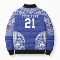 Manu Samoa Pacific Samoa Rugby Custom Bomber Puffer Jacket Polynesian Pattern LT9 - Polynesian Pride