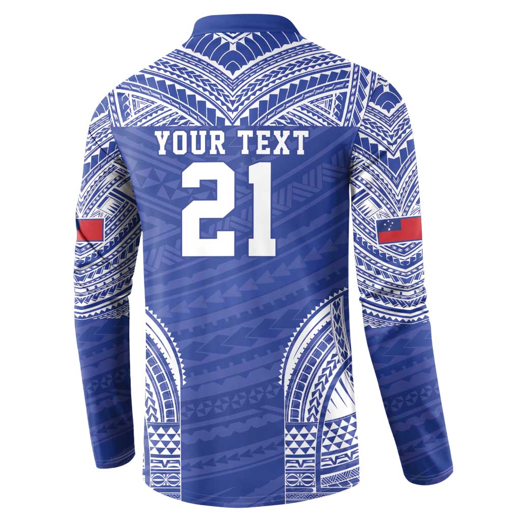 Manu Samoa Pacific Samoa Rugby Custom Button Sweatshirt Polynesian Pattern LT9 - Polynesian Pride