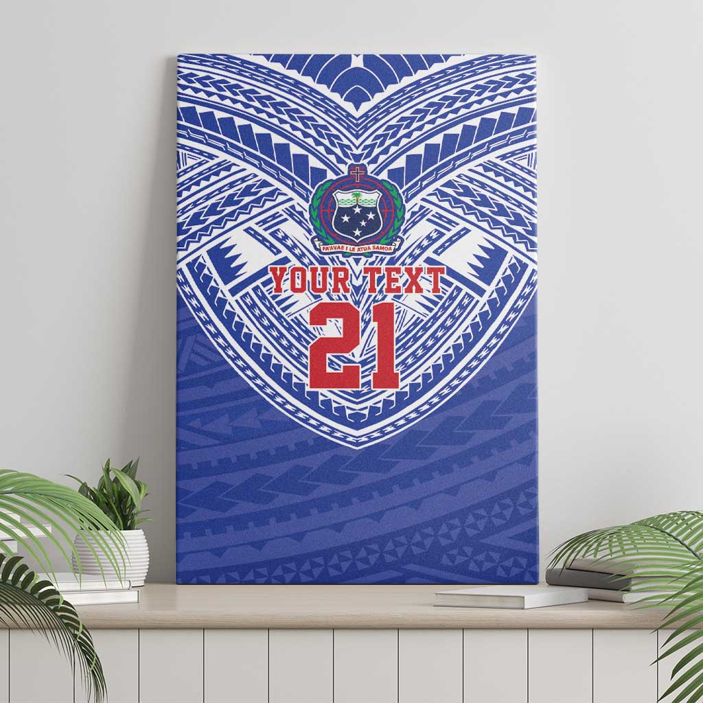 Manu Samoa Pacific Samoa Rugby Custom Canvas Wall Art Polynesian Pattern LT9 - Polynesian Pride