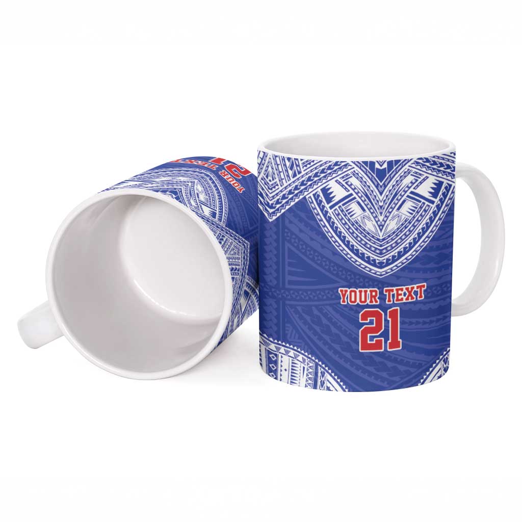 Manu Samoa Pacific Samoa Rugby Custom Ceramic Mug Polynesian Pattern LT9 - Polynesian Pride