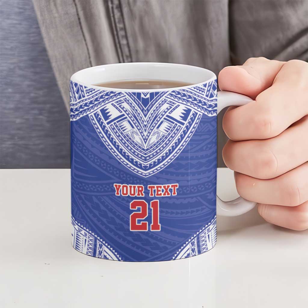 Manu Samoa Pacific Samoa Rugby Custom Ceramic Mug Polynesian Pattern LT9 - Polynesian Pride