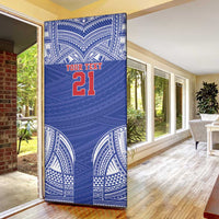 Manu Samoa Pacific Samoa Rugby Custom Door Cover Polynesian Pattern LT9 - Polynesian Pride
