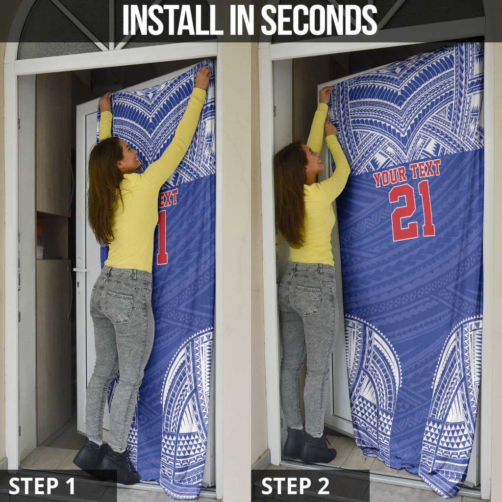 Manu Samoa Pacific Samoa Rugby Custom Door Cover Polynesian Pattern LT9 - Polynesian Pride