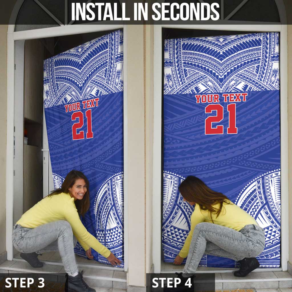 Manu Samoa Pacific Samoa Rugby Custom Door Cover Polynesian Pattern LT9 - Polynesian Pride