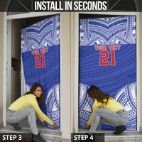 Manu Samoa Pacific Samoa Rugby Custom Door Cover Polynesian Pattern LT9 - Polynesian Pride