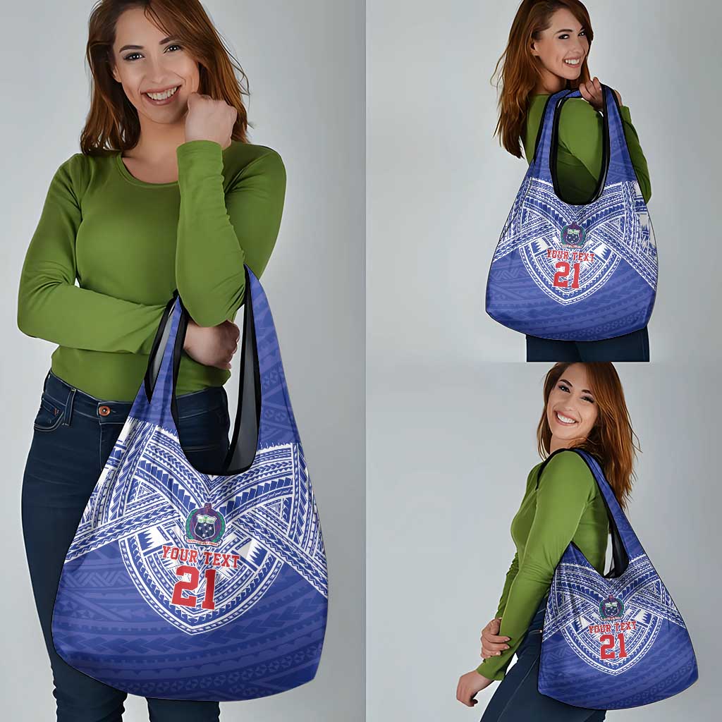 Manu Samoa Pacific Samoa Rugby Custom Grocery Bag Polynesian Pattern LT9 - Polynesian Pride