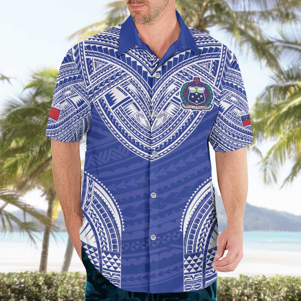 Manu Samoa Pacific Samoa Rugby Custom Hawaiian Shirt Polynesian Pattern LT9 - Polynesian Pride