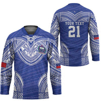 Manu Samoa Pacific Samoa Rugby Custom Hockey Jersey Polynesian Pattern LT9 - Polynesian Pride