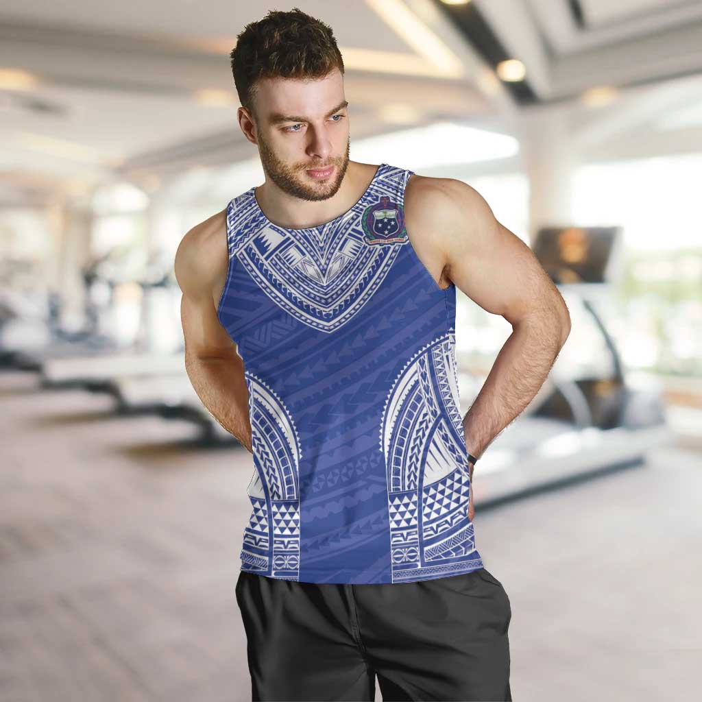 Manu Samoa Pacific Samoa Rugby Custom Men Tank Top Polynesian Pattern