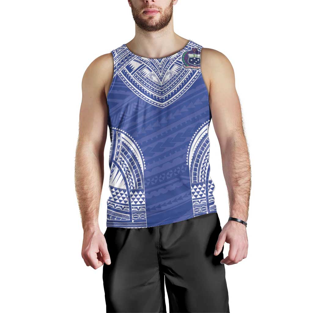 Manu Samoa Pacific Samoa Rugby Custom Men Tank Top Polynesian Pattern