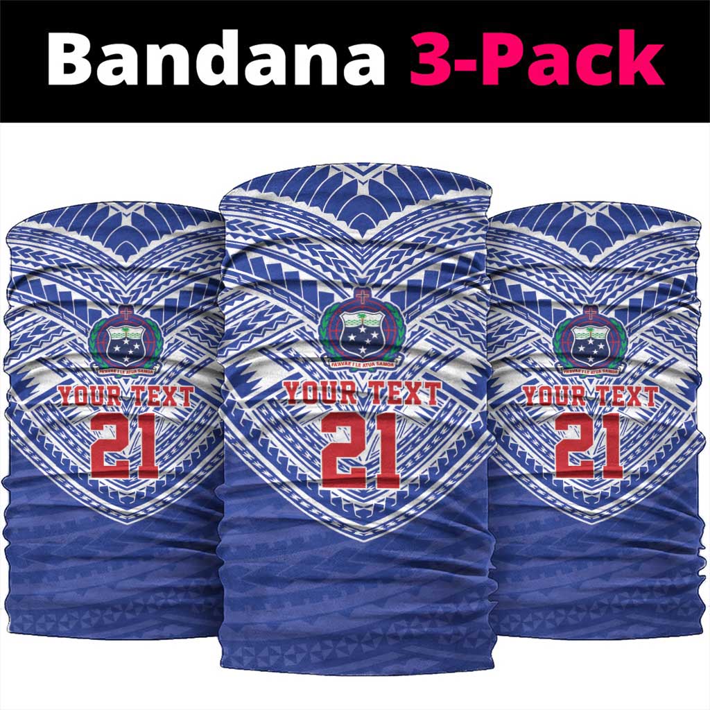 Manu Samoa Pacific Samoa Rugby Custom Neck Gaiter Polynesian Pattern - Polynesian Pride
