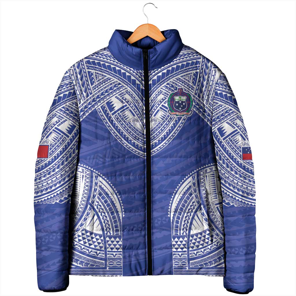 Manu Samoa Pacific Samoa Rugby Custom Padded Jacket Polynesian Pattern LT9 - Polynesian Pride