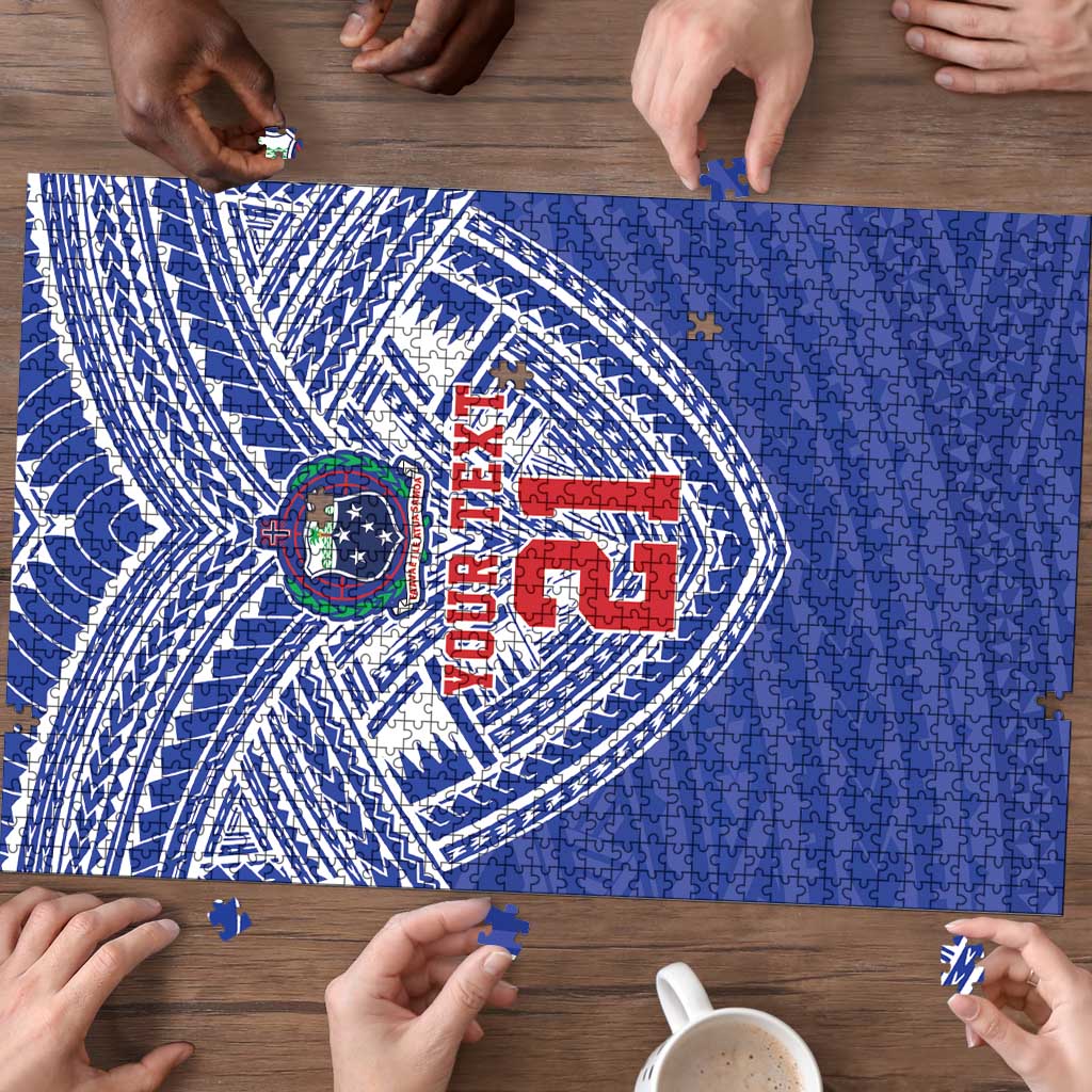 Manu Samoa Pacific Samoa Rugby Custom Puzzle Polynesian Pattern LT9 - Polynesian Pride