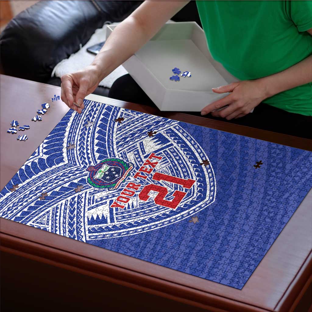 Manu Samoa Pacific Samoa Rugby Custom Puzzle Polynesian Pattern LT9 - Polynesian Pride