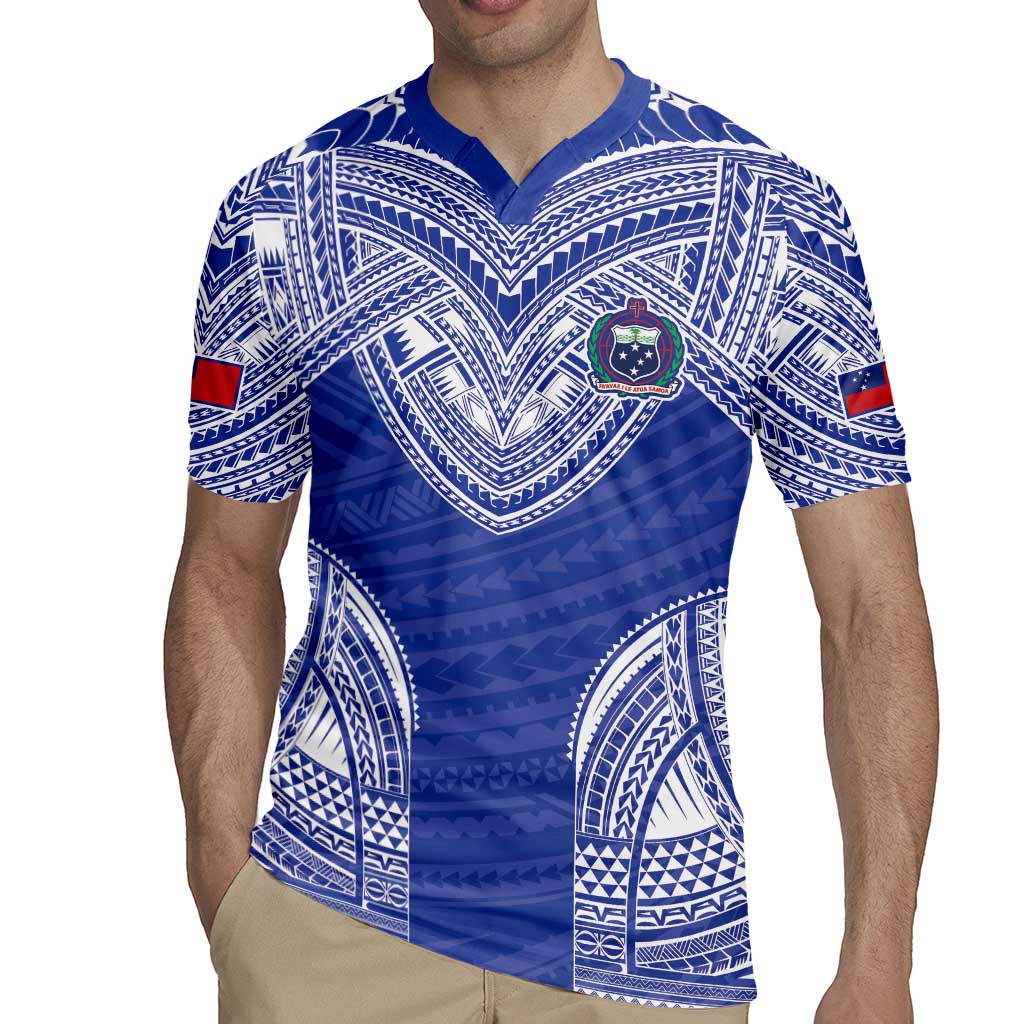 Manu Samoa Pacific Samoa Rugby Custom Rugby Jersey Polynesian Pattern LT9 - Polynesian Pride