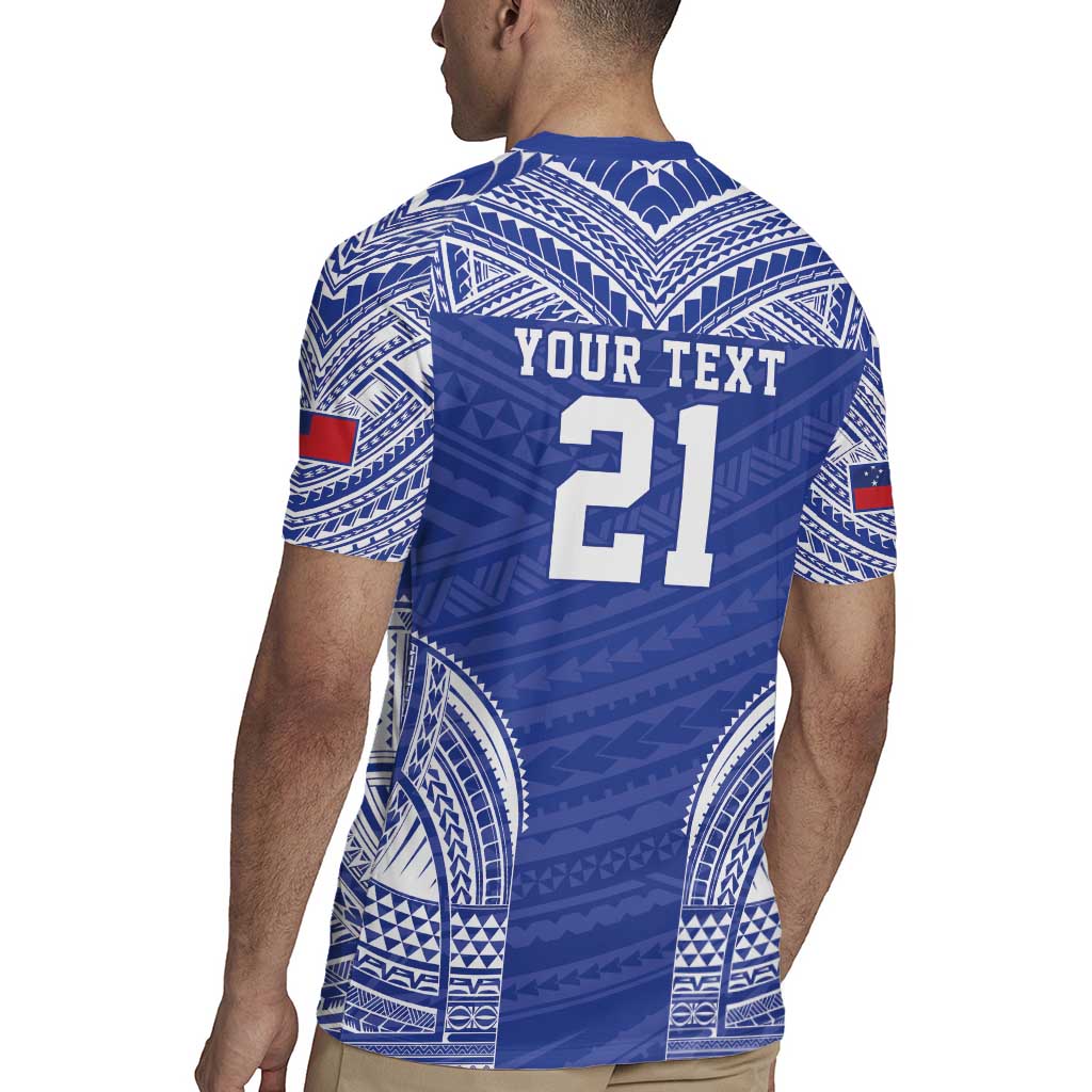 Manu Samoa Pacific Samoa Rugby Custom Rugby Jersey Polynesian Pattern LT9 - Polynesian Pride