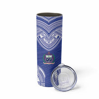 Manu Samoa Pacific Samoa Rugby Custom Skinny Tumbler Polynesian Pattern