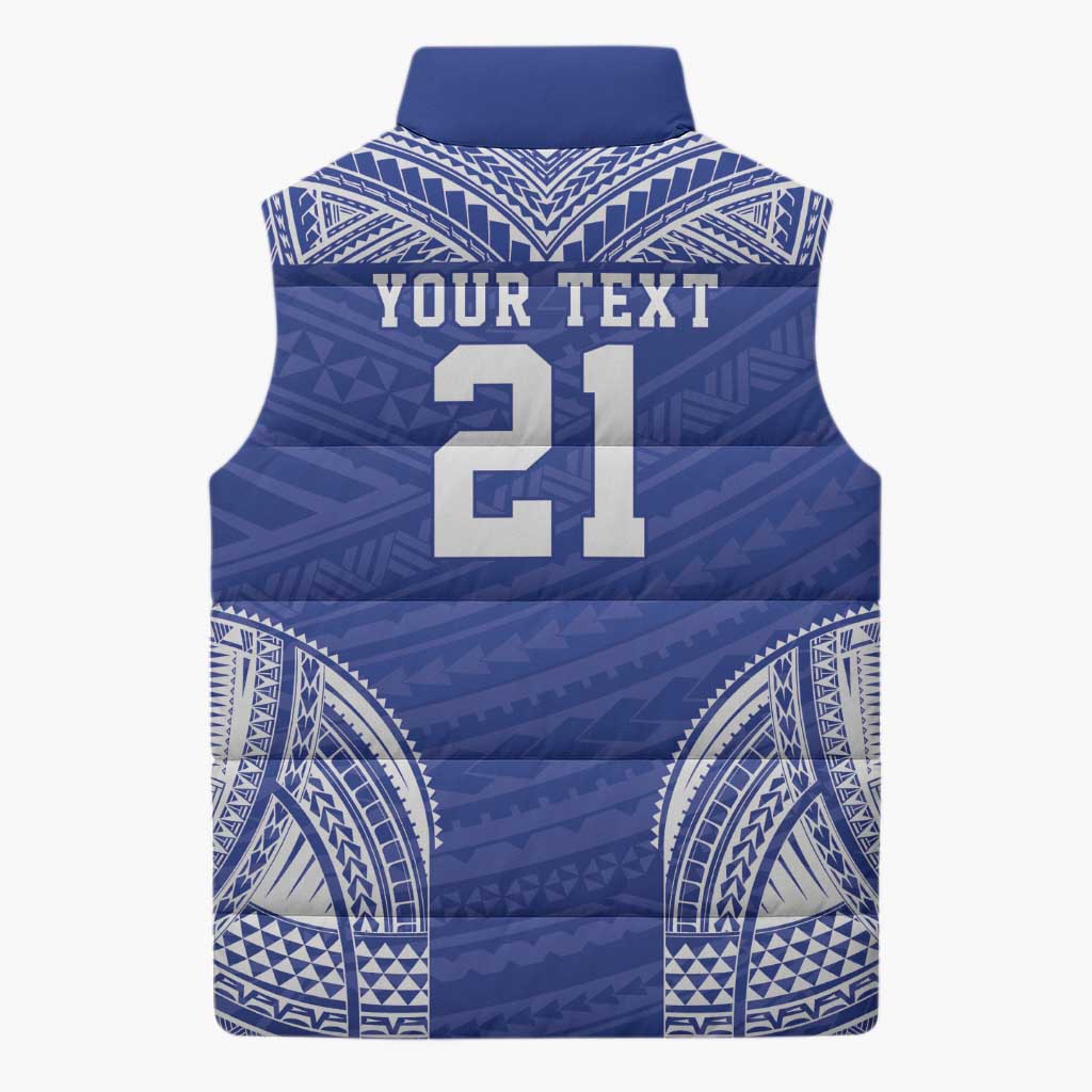 Manu Samoa Pacific Samoa Rugby Custom Sleeveless Puffer Jacket Polynesian Pattern LT9 - Polynesian Pride