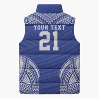 Manu Samoa Pacific Samoa Rugby Custom Sleeveless Puffer Jacket Polynesian Pattern LT9 - Polynesian Pride