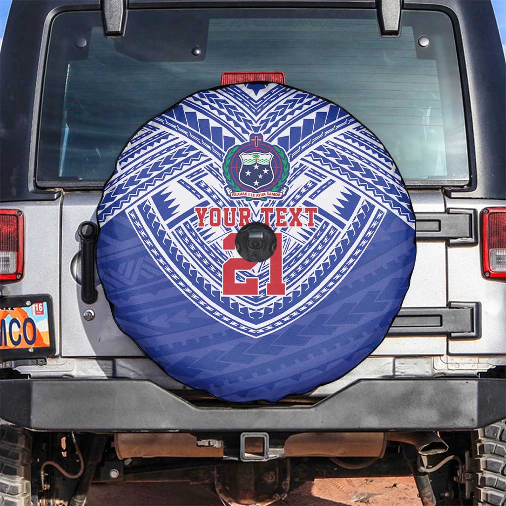 Manu Samoa Pacific Samoa Rugby Custom Spare Tire Cover Polynesian Pattern