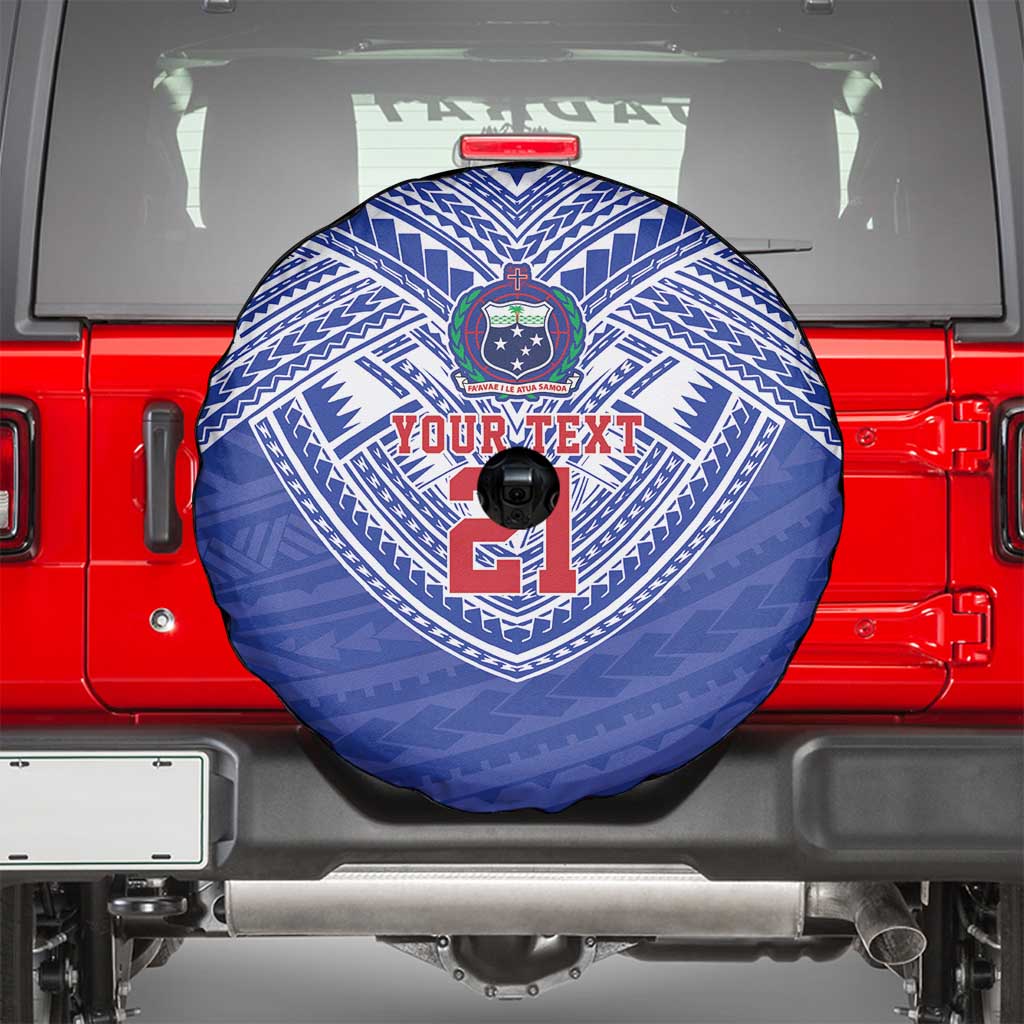 Manu Samoa Pacific Samoa Rugby Custom Spare Tire Cover Polynesian Pattern