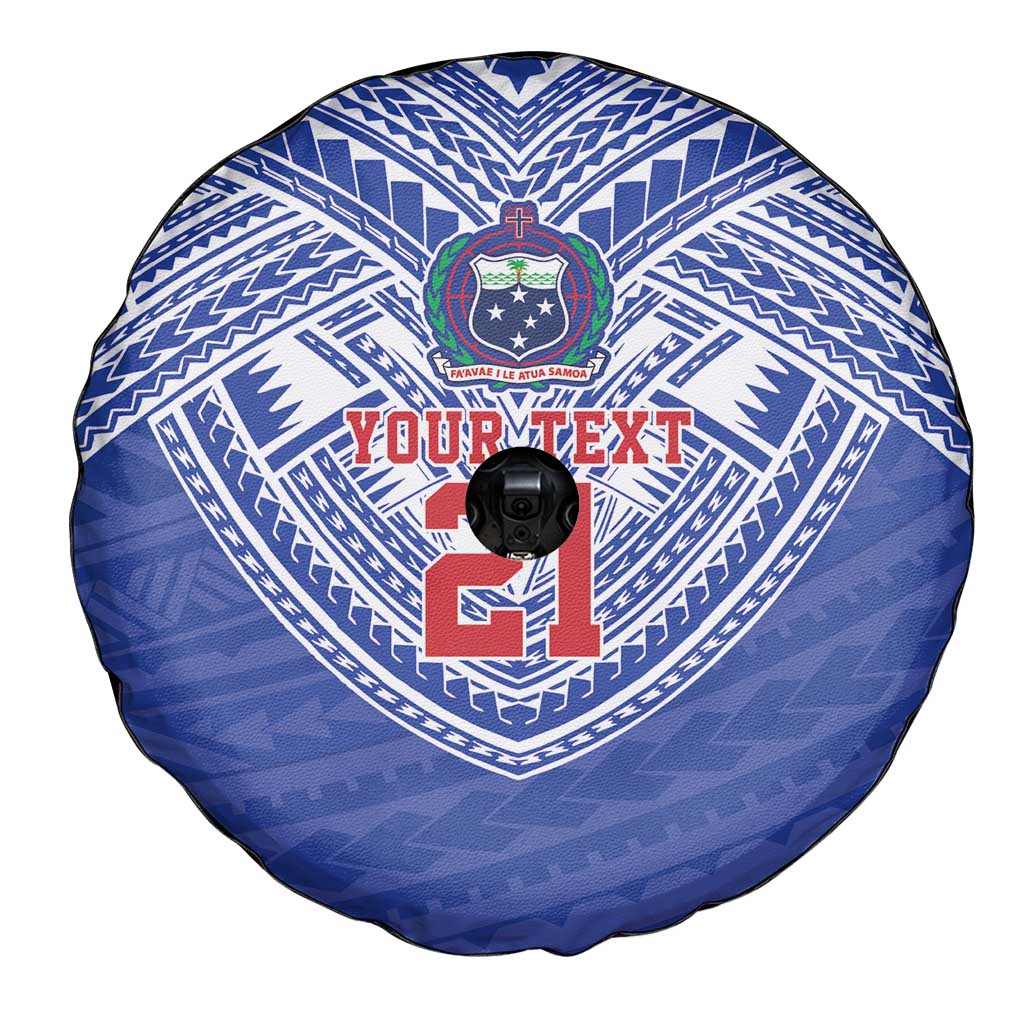 Manu Samoa Pacific Samoa Rugby Custom Spare Tire Cover Polynesian Pattern