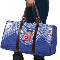 Manu Samoa Pacific Samoa Rugby Custom Travel Bag Polynesian Pattern - Polynesian Pride