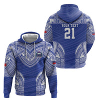 Manu Samoa Pacific Samoa Rugby Custom Zip Hoodie Polynesian Pattern