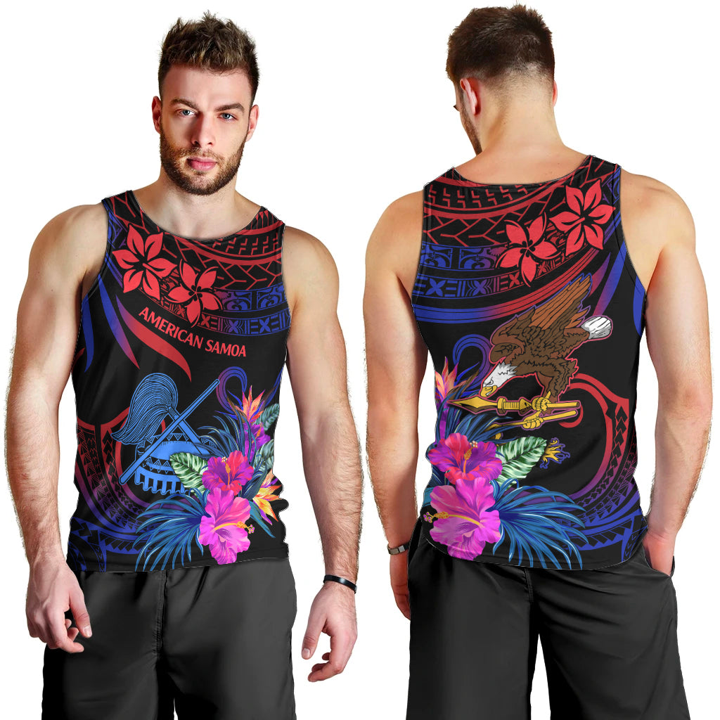 American Samoa Men Tank Top Manu'a Cession Day Polynesian Tribal LT9 - Polynesian Pride