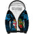 Custom Fiji Islands Sherpa Hoodie With Polynesian Tribal Happy National Day LT9 Unisex Blue - Polynesian Pride