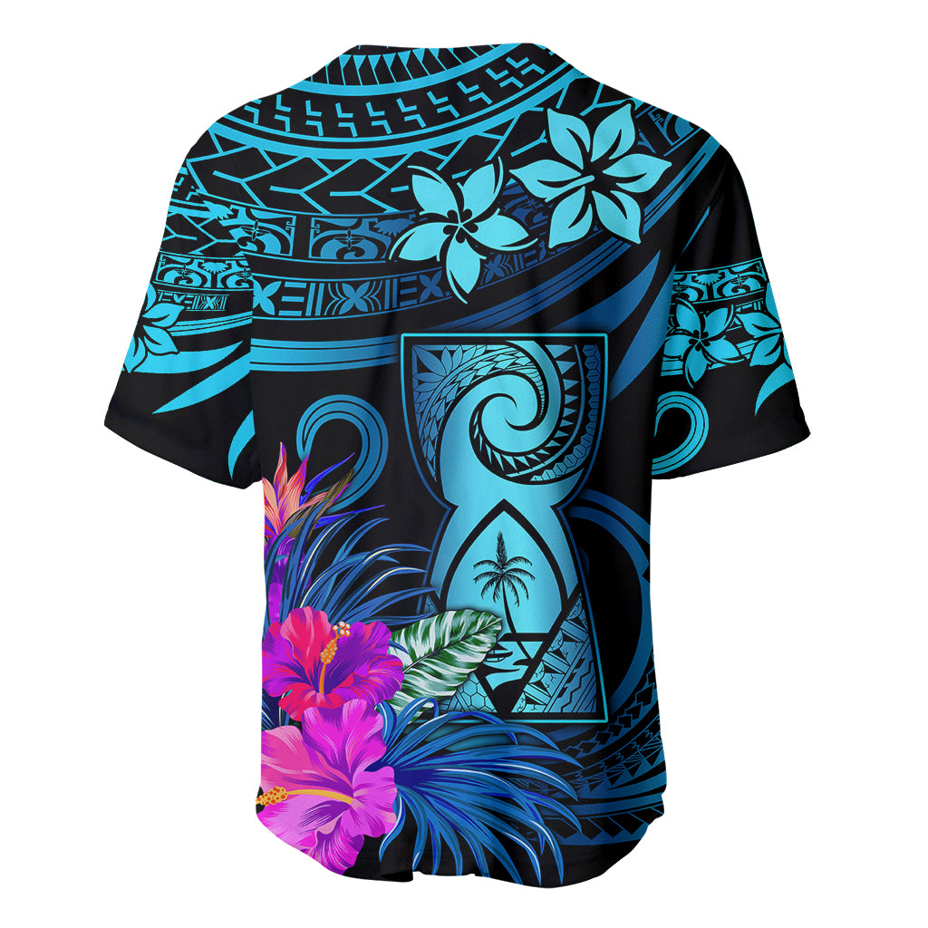 Polynesian Guam Baseball Jersey With Latte Stone Happy Liberation Day LT9 - Polynesian Pride
