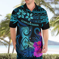 Polynesian Guam Hawaiian Shirt With Latte Stone Happy Liberation Day LT9 - Polynesian Pride