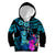 Polynesian Guam Kid Hoodie With Latte Stone Happy Liberation Day LT9 Hoodie Blue - Polynesian Pride