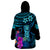 Polynesian Guam Wearable Blanket Hoodie With Latte Stone Happy Liberation Day LT9 - Polynesian Pride