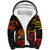 PNG Remembrance Day Sherpa Hoodie Polynesian Tribal and Poppy LT9 Unisex Red - Polynesian Pride