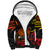Custom PNG Remembrance Day Sherpa Hoodie Polynesian Tribal and Poppy LT9 Unisex Red - Polynesian Pride
