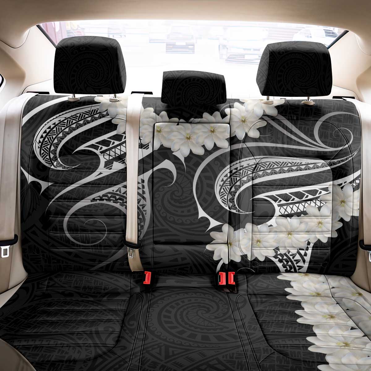 White Sunday Tokelau Gardenia Thunbergia Back Car Seat Cover Fakamalo Atu Kia Te Koutou Uma