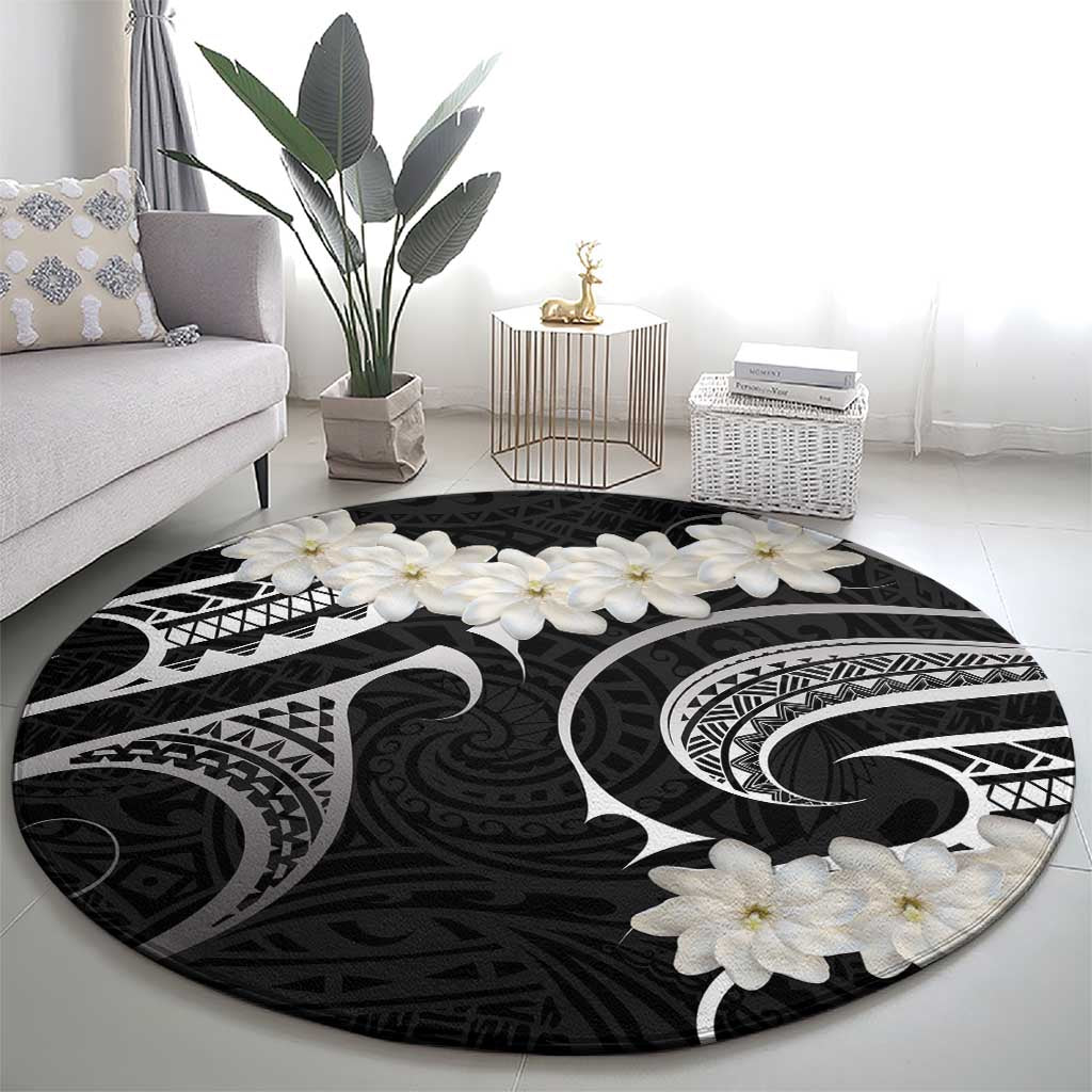 White Sunday Tokelau Gardenia Thunbergia Round Carpet Fakamalo Atu Kia Te Koutou Uma