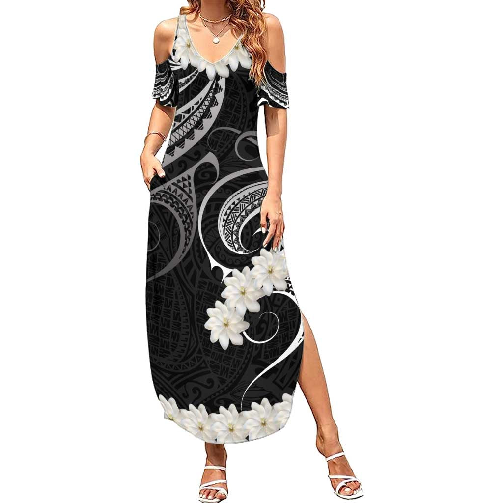 White Sunday Tokelau Gardenia Thunbergia Summer Maxi Dress Fakamalo Atu Kia Te Koutou Uma