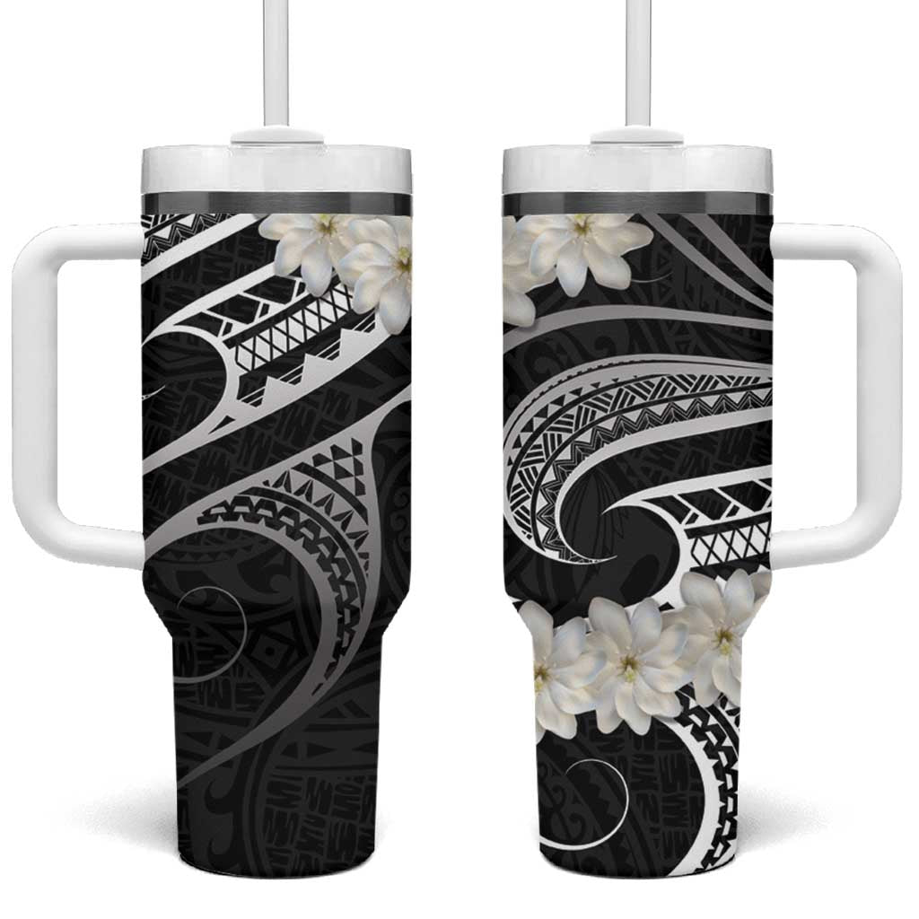 White Sunday Tokelau Gardenia Thunbergia Tumbler With Handle Fakamalo Atu Kia Te Koutou Uma