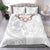 Manuia le Aso Sa o Tamaiti Tonga Bedding Set White Sunday Heilala Lei