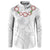 Manuia le Aso Sa o Tamaiti Tonga Button Sweatshirt White Sunday Heilala Lei