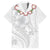 Manuia le Aso Sa o Tamaiti Tonga Family Matching Short Sleeve Bodycon Dress and Hawaiian Shirt White Sunday Heilala Lei