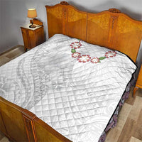 Manuia le Aso Sa o Tamaiti Tonga Quilt White Sunday Heilala Lei
