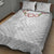 Manuia le Aso Sa o Tamaiti Tonga Quilt Bed Set White Sunday Heilala Lei