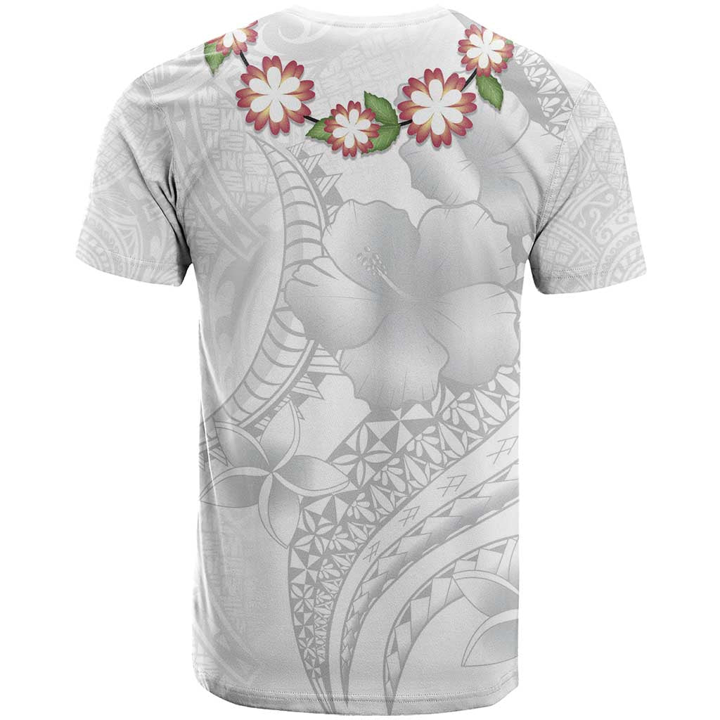 Manuia le Aso Sa o Tamaiti Tonga T Shirt White Sunday Heilala Lei