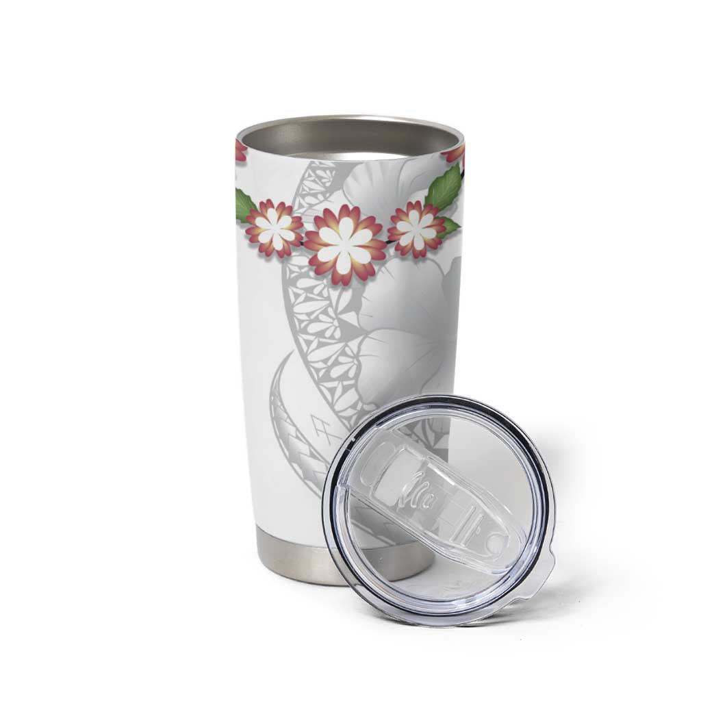 Manuia le Aso Sa o Tamaiti Tonga Tumbler Cup White Sunday Heilala Lei