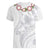 Manuia le Aso Sa o Tamaiti Tonga Women V-Neck T-Shirt White Sunday Heilala Lei