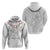 Manuia le Aso Sa o Tamaiti Tonga Zip Hoodie White Sunday Heilala Lei